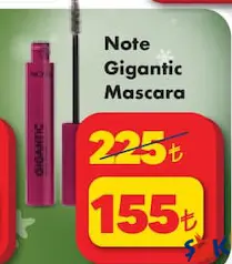 NOTE GİGANTİC MASKARA fiyat ve kampanya bilgisi